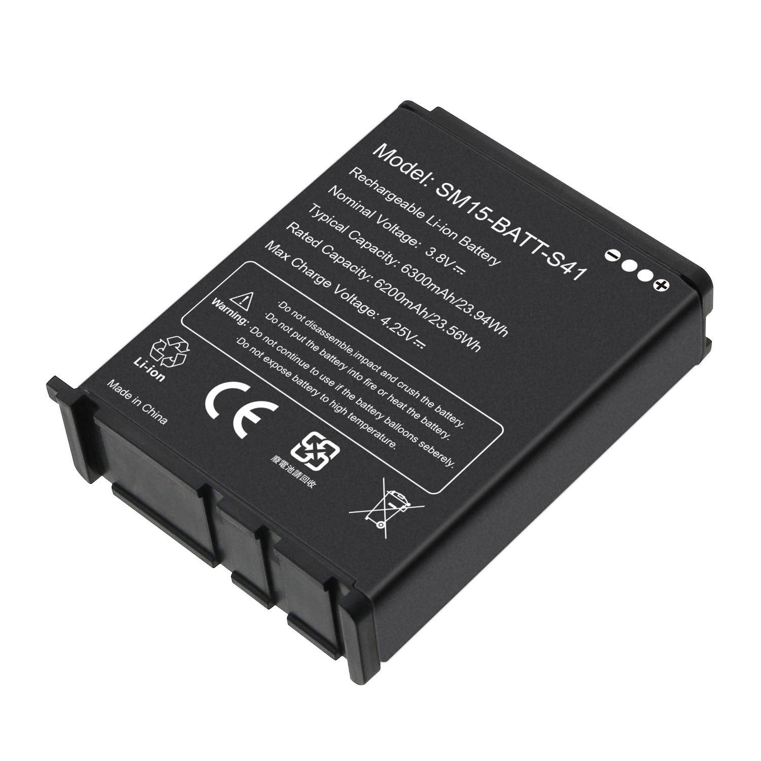 OEM Replacement Barcode Scanner Battery for M3 MOBILE SM15 SM15-BATT-E41 Handheld Mobile Computer 3.8V 6300mAh